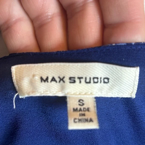 Max Studio Blue Floral Ruffled Mini Dress - Picture 7 of 14